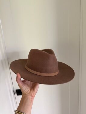 Lack Of Color Men's Chocolate Brown Wide Brim Fedora